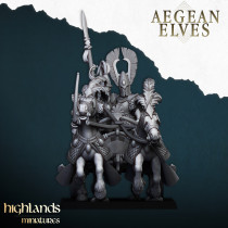 Higlands Miniature - Aegan Elves Char à Lions  