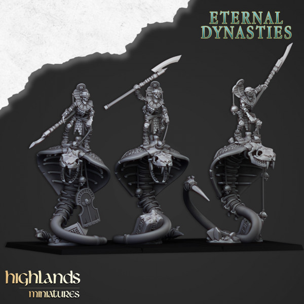 Higlands Miniature-Eternal Dynasties-Gardes anubis avec vouge   