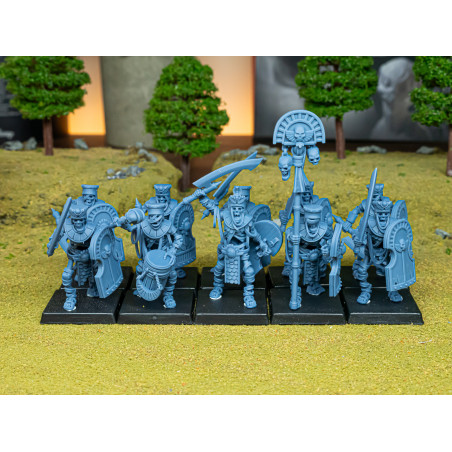 Higland Miniatures-Eternal Dynasties-Gardes royaux Epées et boucliers    