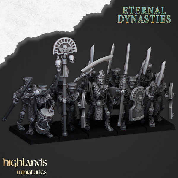 Higland MiniaturesEternal DynastiesArchers squelettes   