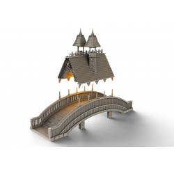 Décors Architecture médiéval - Pont en bois (2)