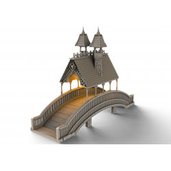 Décors Architecture médiéval - Pont en bois