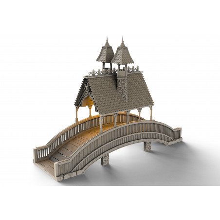 Décors Architecture médiéval - Pont en bois