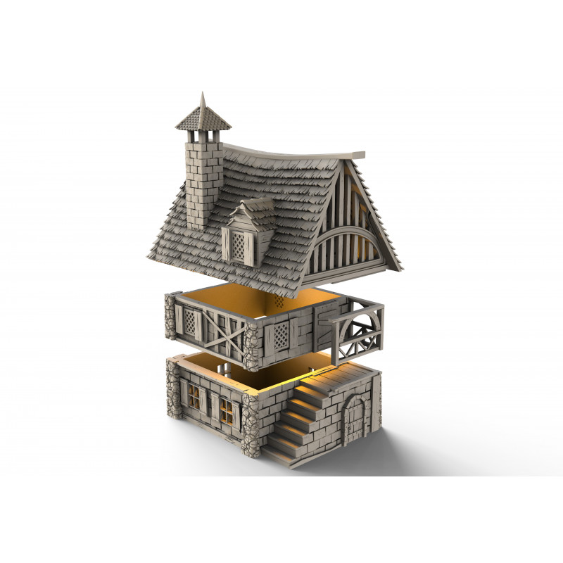 Décors Architecture médiéval - Petite maison 1