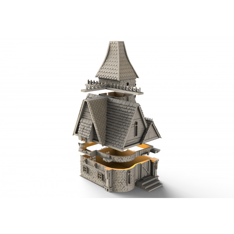 Décors Architecture médiéval - Grande maison 1