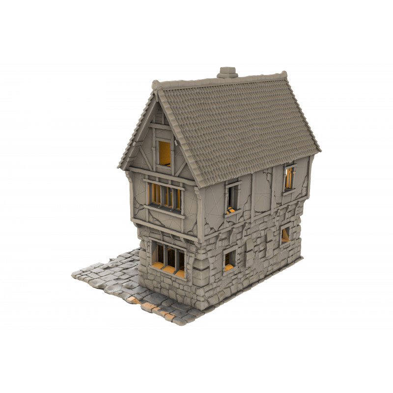 "Décors Ville Médiévale 3D - Séries Complètes pour Warhammer, Wargames & Dioramas"