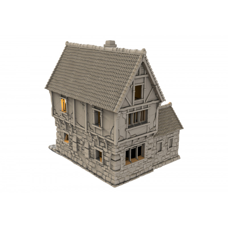 "Décors Ville Médiévale 3D - Séries Complètes pour Warhammer, Wargames & Dioramas"