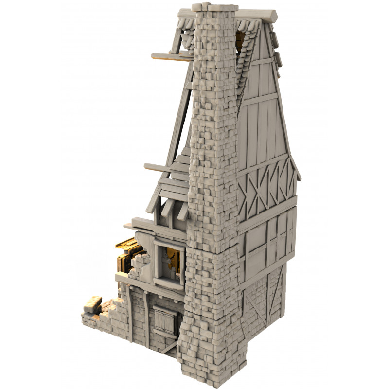 Décors Architecture médiéval - Maison en ruine 1