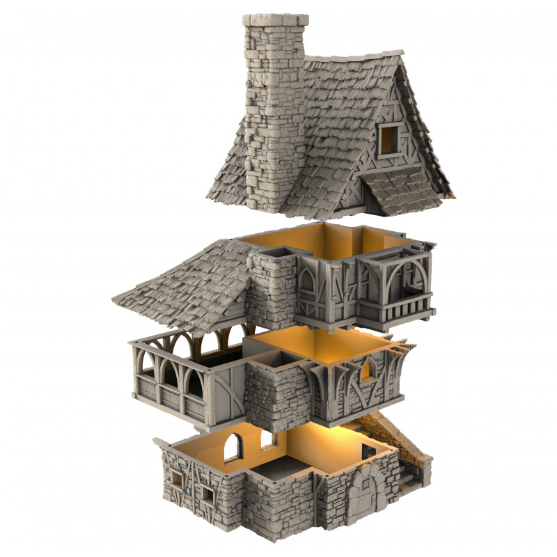 Décors Architecture médiéval - Auberge