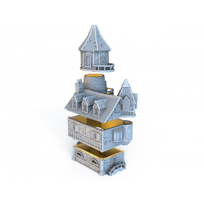 Décors Architecture médiéval - Maison tour 2