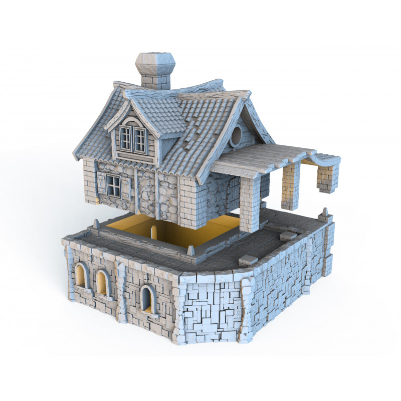 Décors Architecture médiéval - Maison en pierre