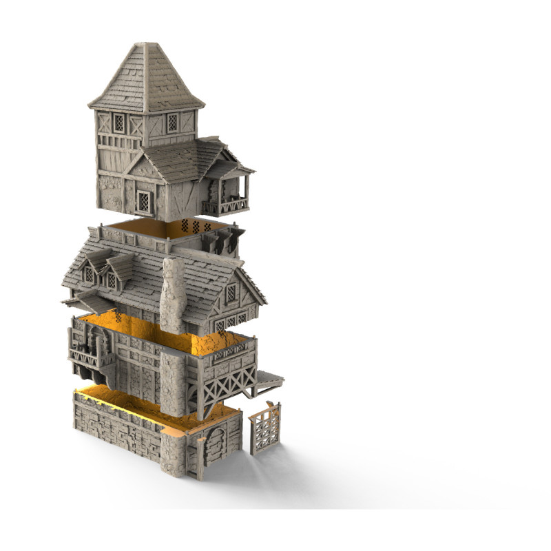 Décors Architecture médiéval - Auberge 2