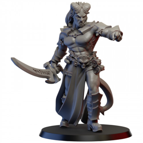 Ghamak - Tiefling female warlock  