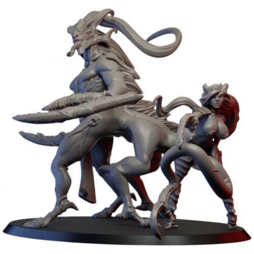 Figurine 3D Résine pour jeux de figurines Démons de la luxure Bête 3 