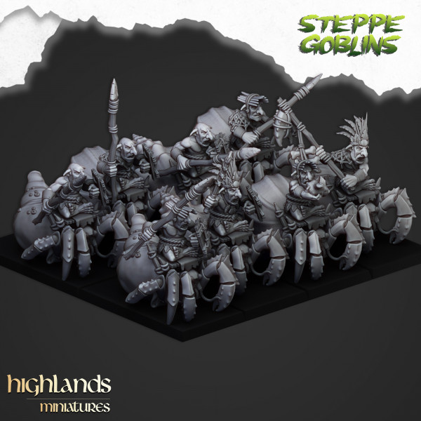 Higlands Miniature-Steppe Goblin Sur loups   