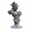Buste résine taille 10cm  -  Homme bête Cavroon 