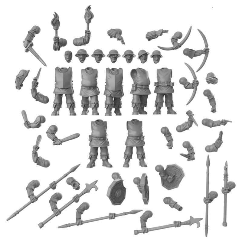  Duncan Shadow -Soldats épées boucliers 