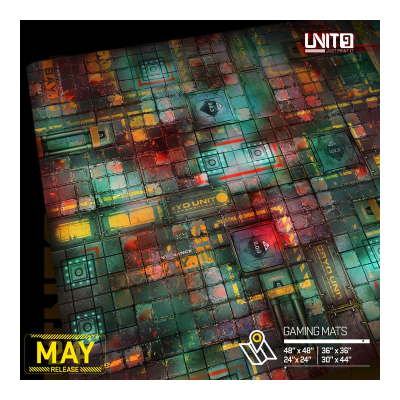 Unit - 9 Corpo Labs - Tapis de jeu multi-format - Wargame surface premium 