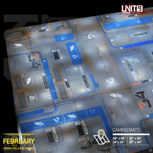 Unit - 9 God-SN - Tapis de jeu multi-format - Wargame surface premium 