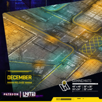 Unit - 9 Neo Tokyo Streets - Tapis de jeu multi-format - Wargame surface premium 