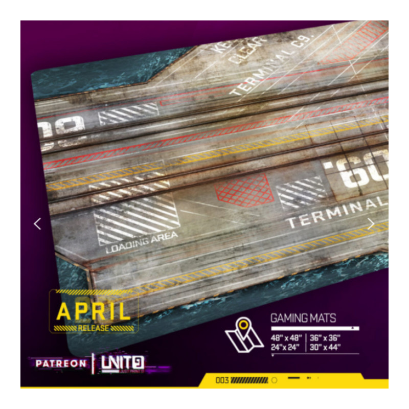 Unit - 9 Shipyard - Tapis de jeu multi-format - Wargame surface premium  Unit - 9 Shipyard - Tapis de jeu multi-format - Wargame surface premium