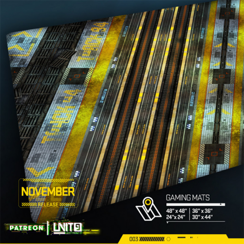 Unit - 9 Train Station- Tapis de jeu multi-format - Wargame surface premium 