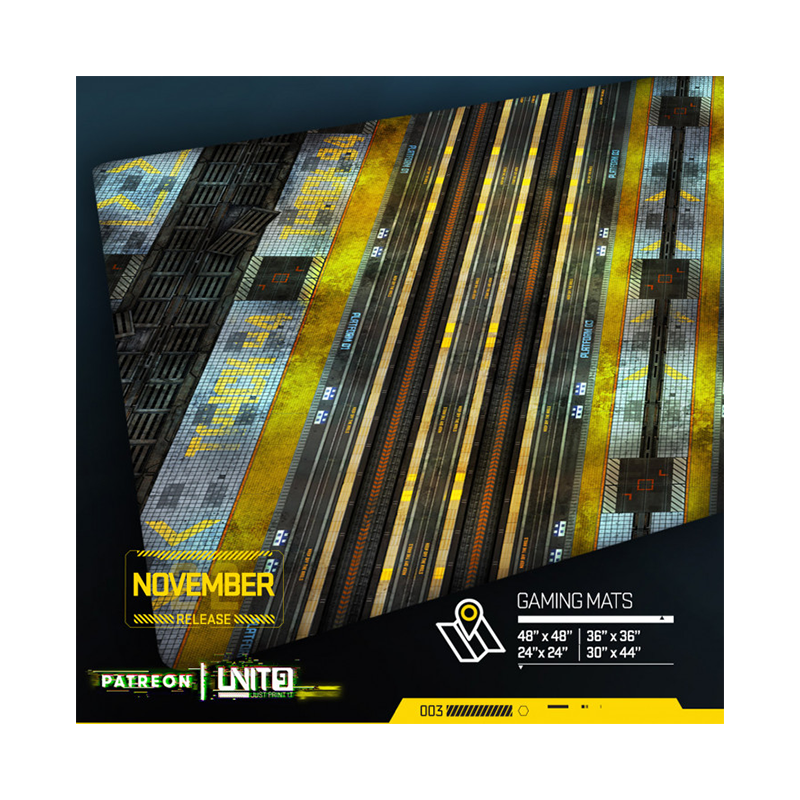 Unit - 9 Train Station- Tapis de jeu multi-format - Wargame surface premium  Unit - 9 Train Station- Tapis de jeu multi-format - Wargame surface premium