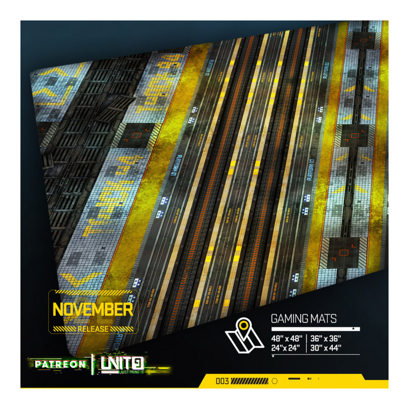 Unit - 9 Train Station- Tapis de jeu multi-format - Wargame surface premium  Unit - 9 Train Station- Tapis de jeu multi-format - Wargame surface premium