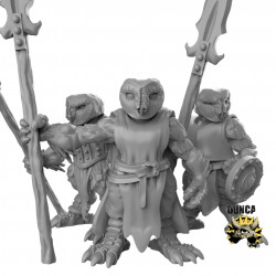 Duncan Shadow - Owl Folk with Spears  