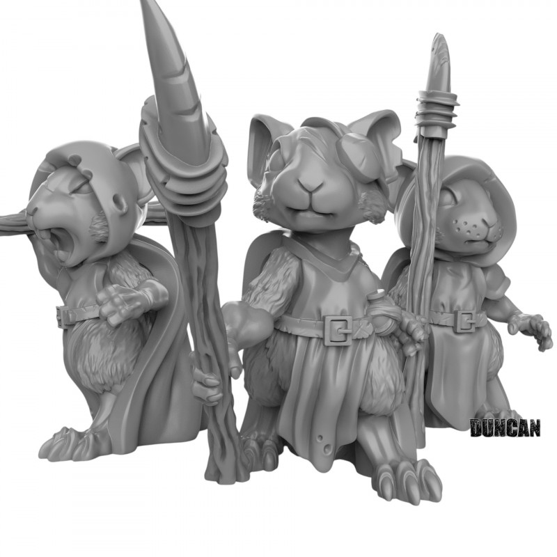 Duncan Shadow - Mouse Rangers spears   