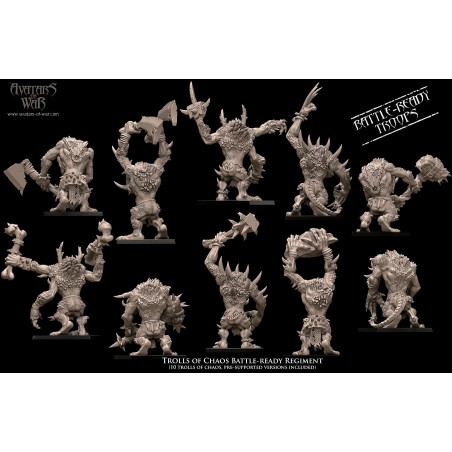 Avatars of War - Trolls of Chaos Battle-Ready Regiment   