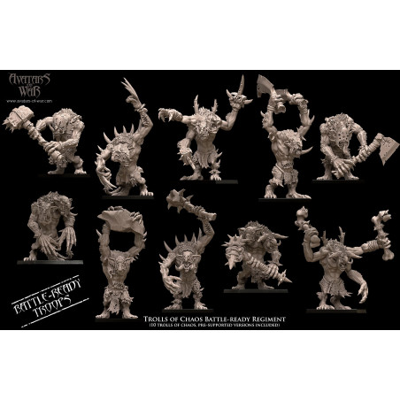 Avatars of War - Trolls of Chaos Battle-Ready Regiment   