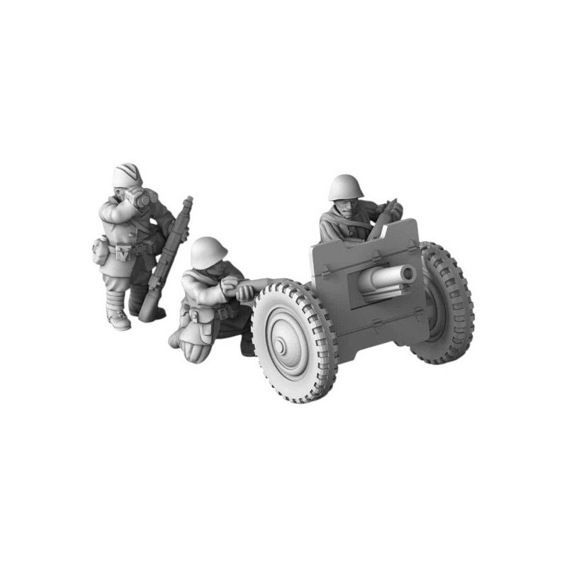 Impréssion 3D Figurines WWII Red Army 76 regimental gun b 