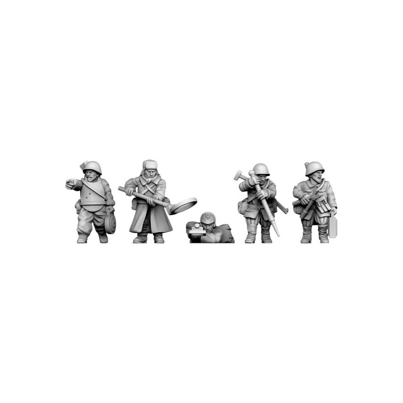 Impréssion 3D Figurines WWII Red Army Engineersd 
