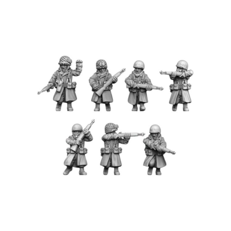 US GI Hiver - Soldats fusils X 10 