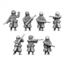 US GI Hiver - Soldats fusils X 10 