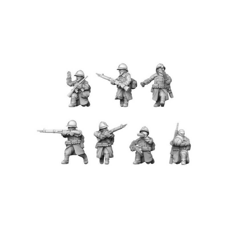 Impréssion 3D Figurines WWII Armée Française SQUAD 2 