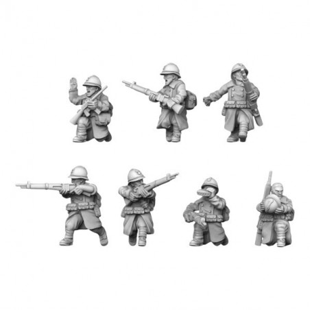 Impréssion 3D Figurines WWII Armée Française SQUAD 2 
