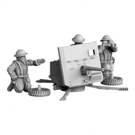 Angleterre - Ordnance QF 25 Pounder Cannon 