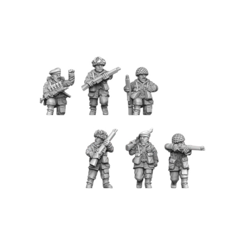 Impréssion 3D Figurines WWII Armée Angleterre Airborne Riflesquad 01 