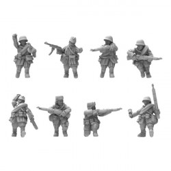 Figurines Infanterie Hiver Armée Rouge 3D – Soldats Soviétiques WW2  

