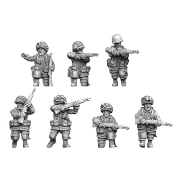 Impréssion 3D Figurines WWII US Airborne Rifle squad 2 
