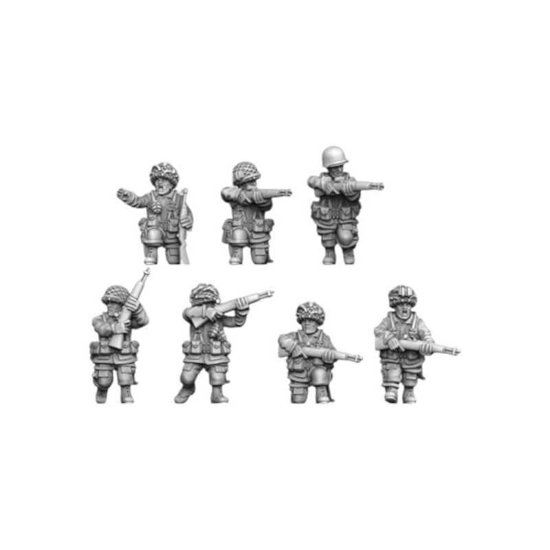Impréssion 3D Figurines WWII US Airborne Rifle squad 2 
