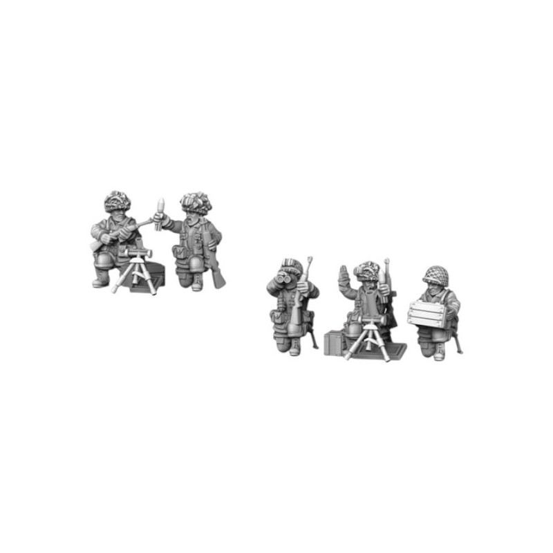Impréssion 3D Figurines WWII US Airborne Mortar teams 1 