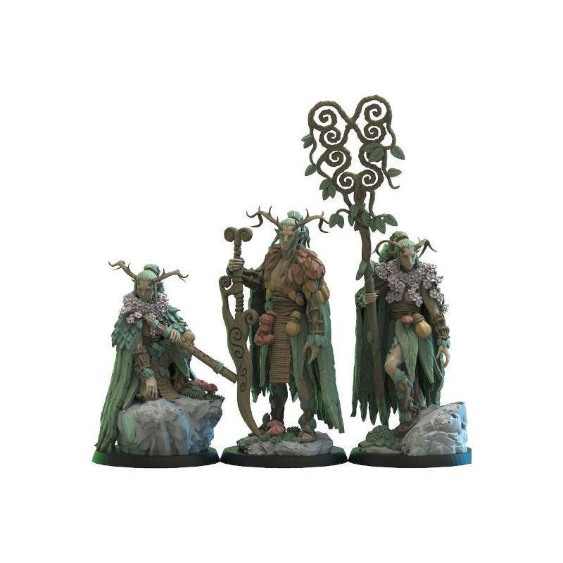 9th Age Impression 3D Wooden Elves Cavaliers sur chouette 