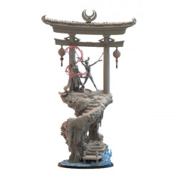 Elfes noirs - Sorciere avec diorama (Autel Divin) 