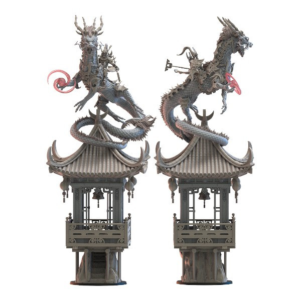 Elfes noirs - Seigneur sur dragon 