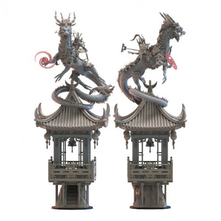 Elfes noirs - Seigneur sur dragon 