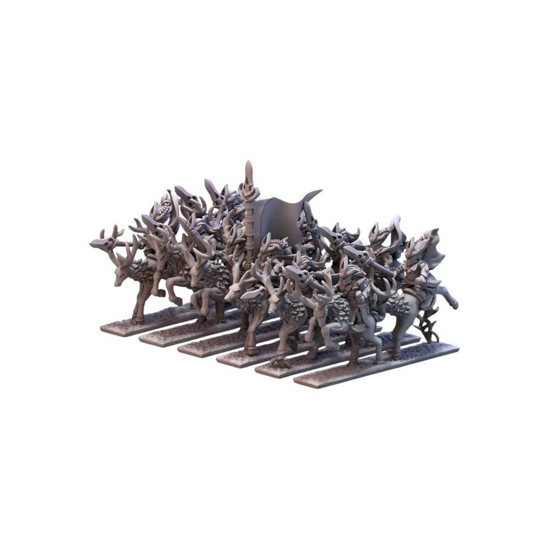  Minihammer Impression 3D Wood elves Heavy cavalry 