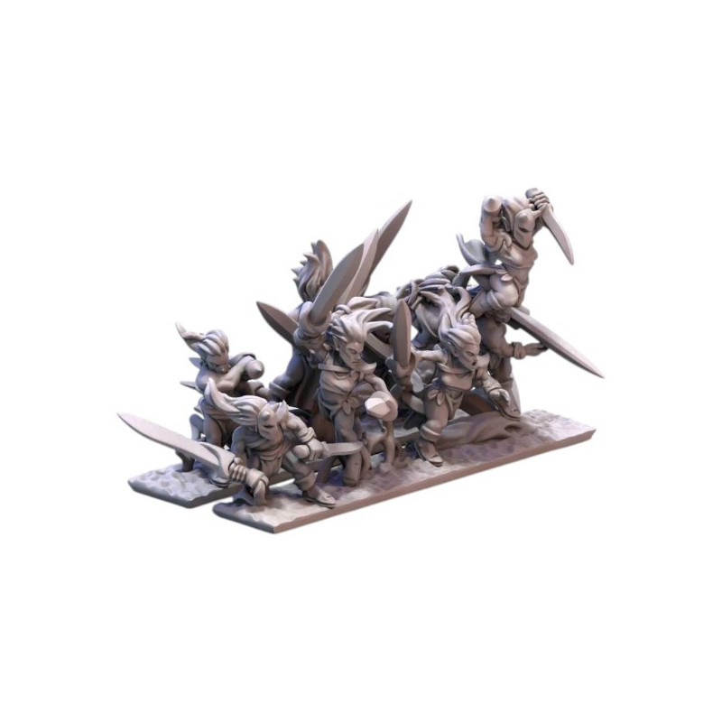  Minihammer Impression 3D Wood elves Wardancers 
